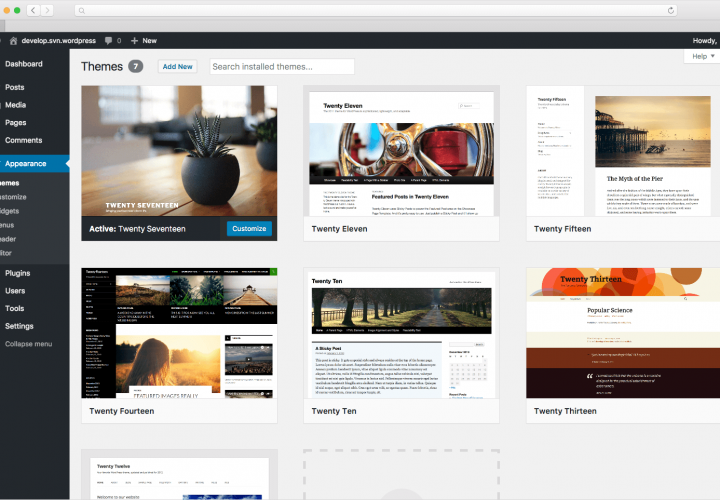 Screenshort Wordpress