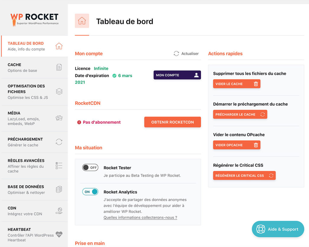 Opinions WP Rocket 2020 : Cache plugin test 1