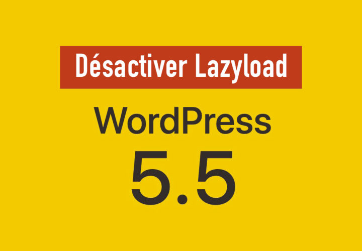 Désactiver le Lazy Load de Wordpress 5.5+ 2